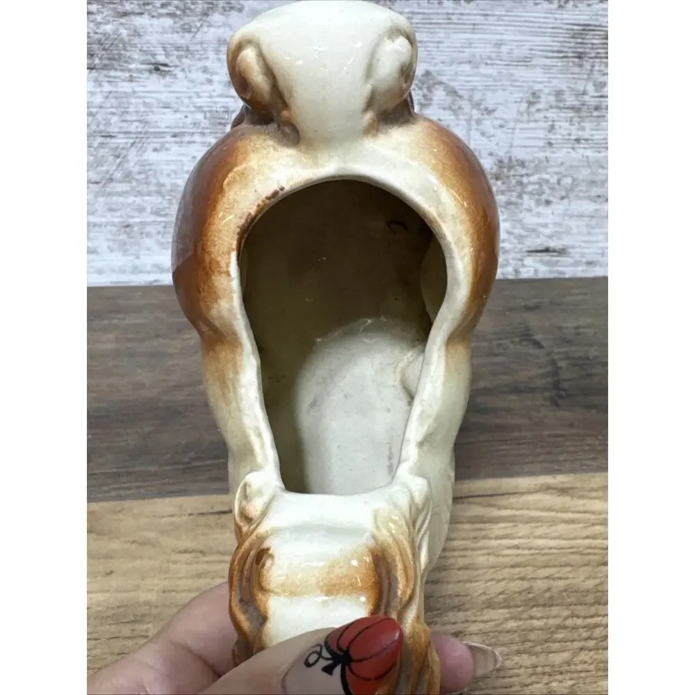 Vtg Ceramic Kneeling Horse Planter Shawnee Pottery MCM